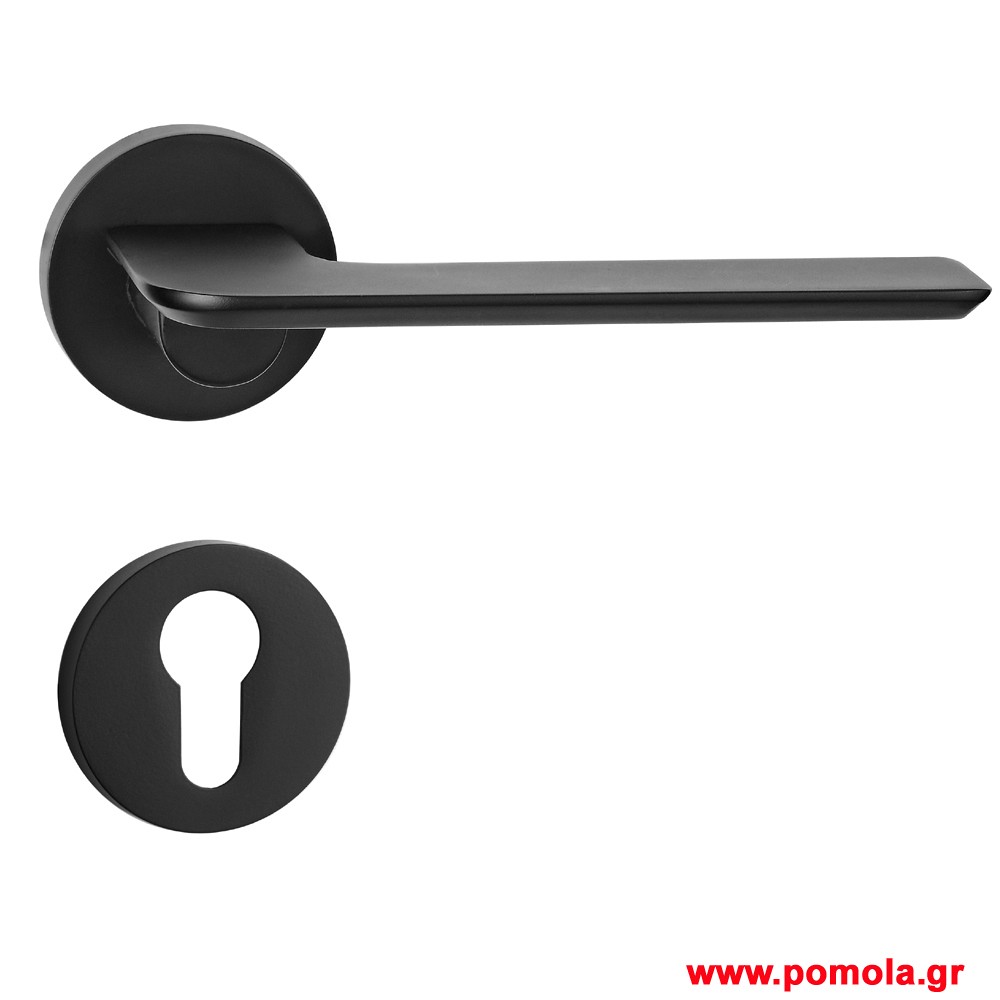 2163 Πομολο πορτας μαυρο ματ zbl