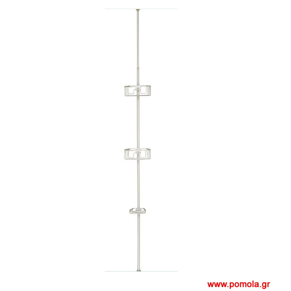 125 Ραφιέρα από Αλουμίνιο με 2 Ράφια και 1 Σαπουνοθήκη