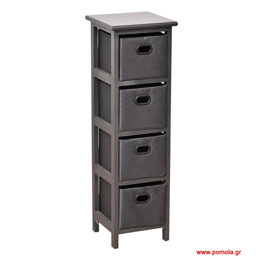 Έπιπλο Mdf με 4 Συρτάρια από Polyester