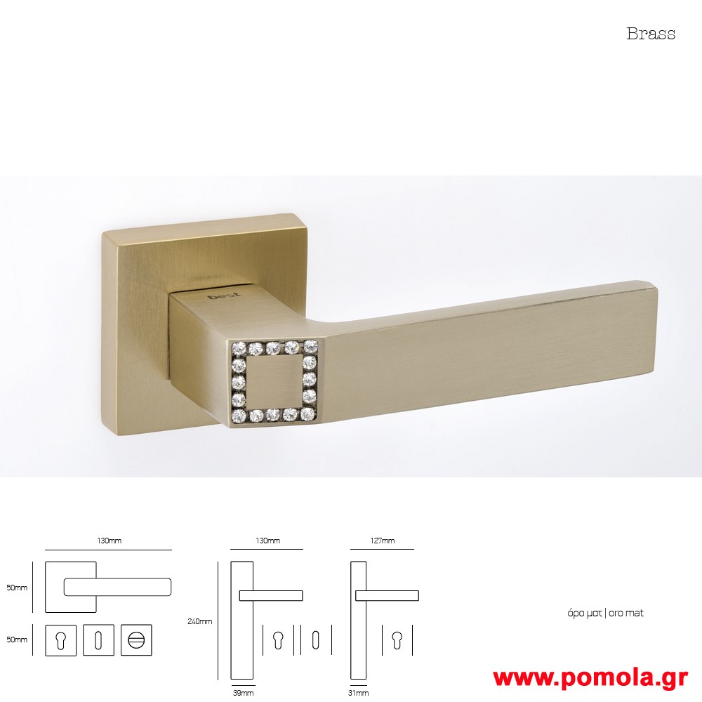 095 Πομολο πορτας με swarovski msvl