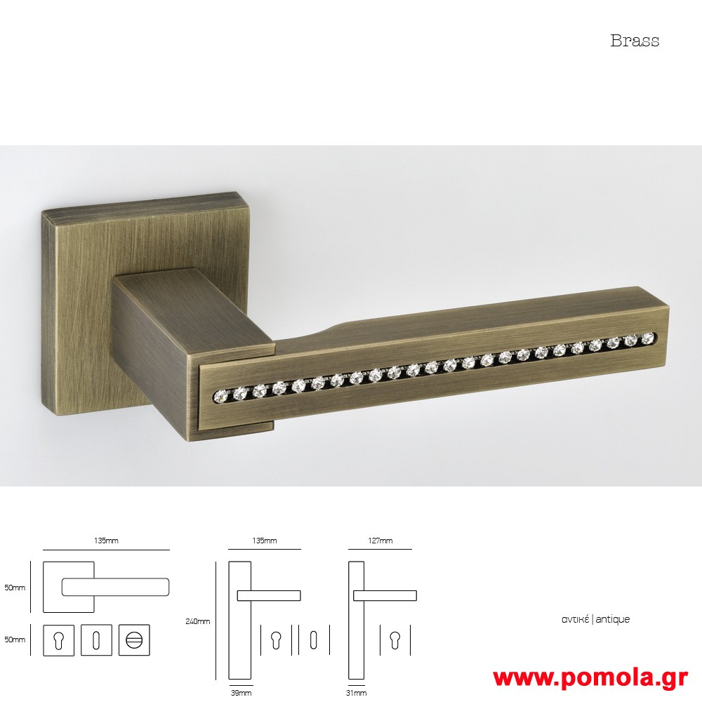 118 Πομολο πορτας με swarovski msvl