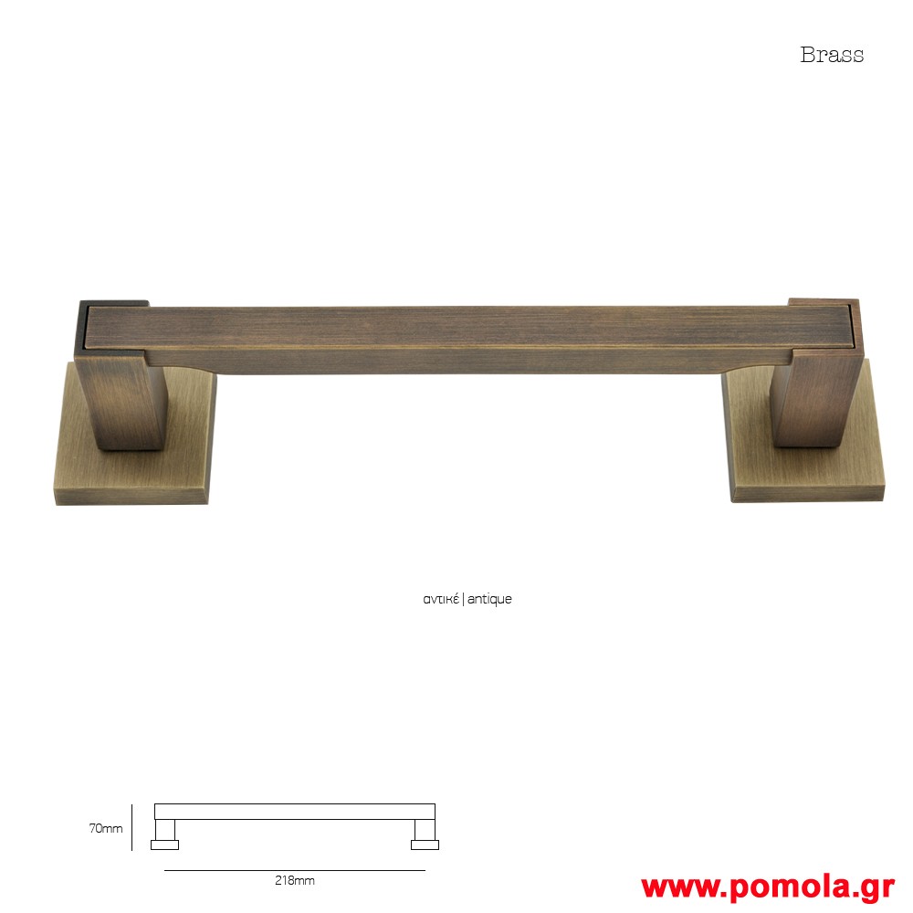 945 Λαβη εξωπορτας ορειχαλκινη αντικε μπρονζε msv