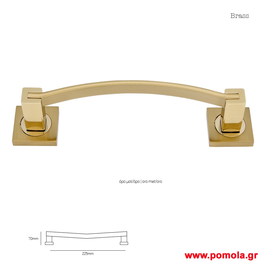 955 Λαβη εξωπορτας ορειχαλκινη ορο ματ ορο msv