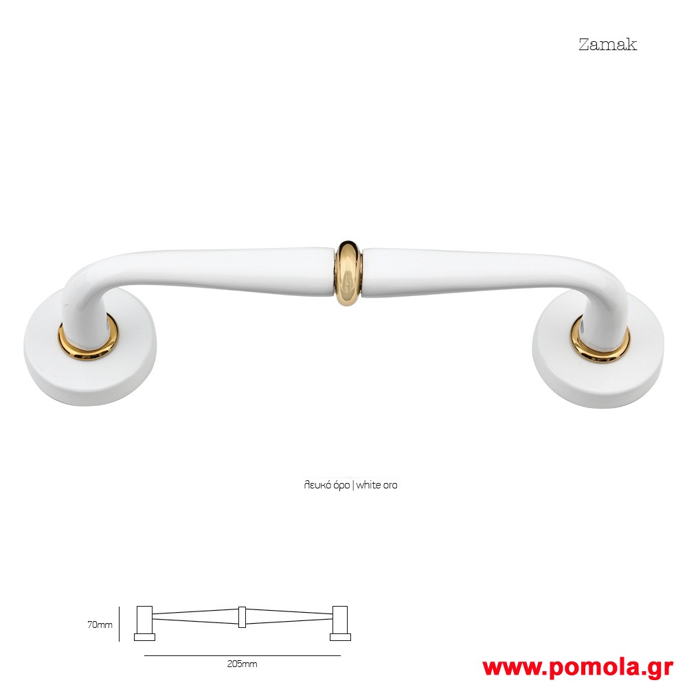 962 Λαβη εξωπορτας λευκο ορο msv