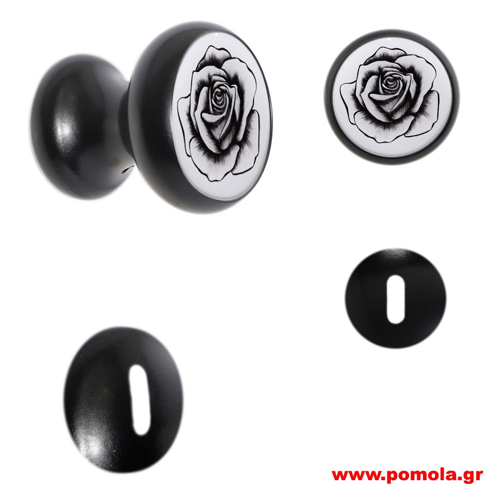 014 Πομολο Πορτας BELLE EPOQUE Μαυρο Ματ