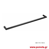 001 Πετσετοκρεμαστρα Πετσετοθήκη μαυρο ματ lkks