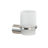 006 Ποτηροθηκη τοιχου νίκελ ματ χρώμα ινοξ  lkks