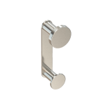 010 Αγγιστρο διπλο νίκελ ματ χρώμα ινοξ lkks