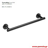 002 Πετσετοκρεμαστρα πετσετοθήκη μαυρο ματ lkks