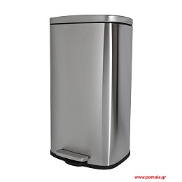 075 Κάδος οβάλ 30lt ινοξ ματ soft close