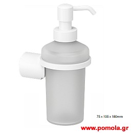 002 dispenser υγρού σαπουνιού τοιχου λευκο lkks