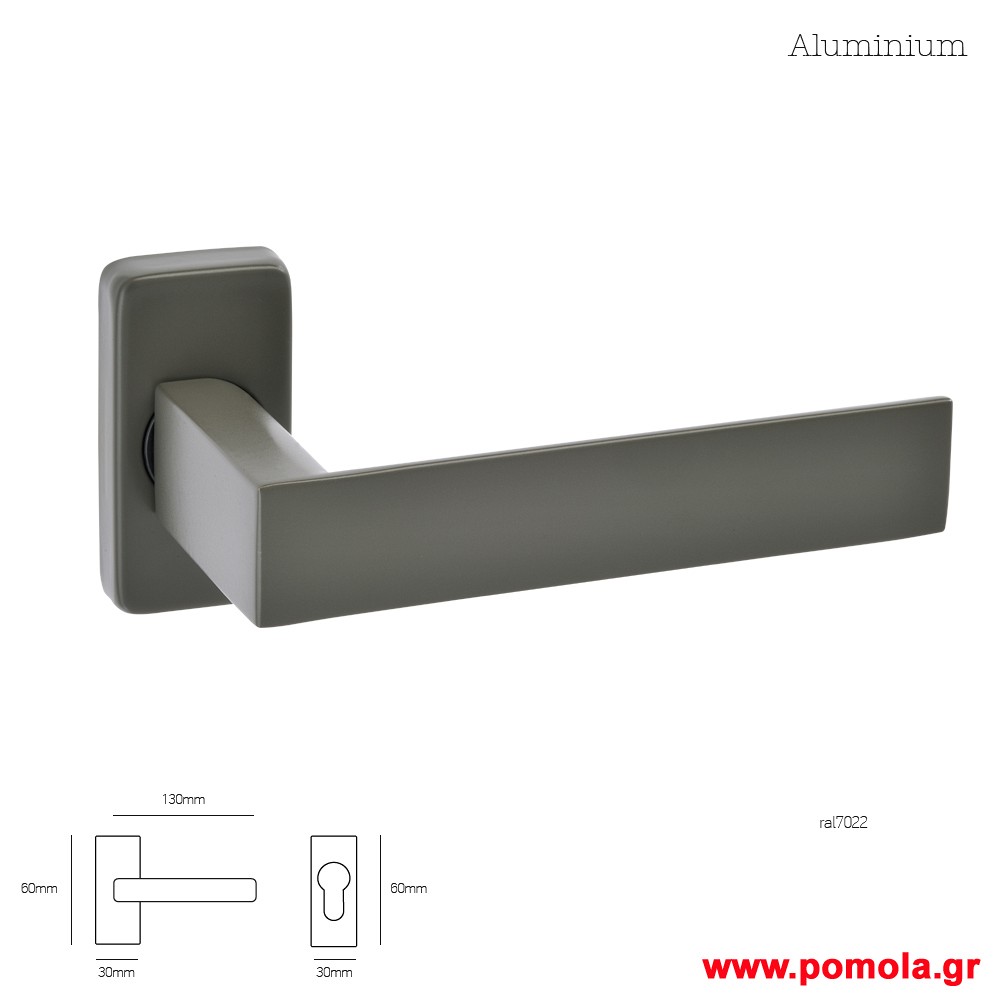 078 Πομολο πορτας με στενη ροζετα msv