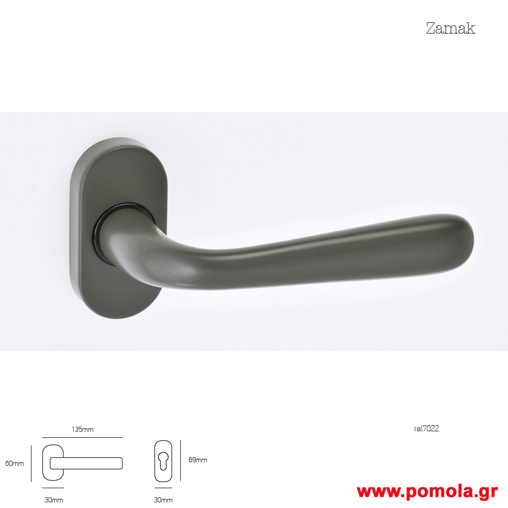 093 Πομολο πορτας με στενη ροζετα msv