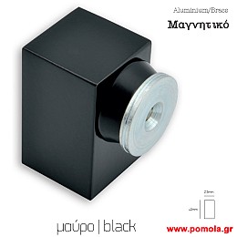 345 Στοπ πορτας μαγνητικο μαυρο ματ msv