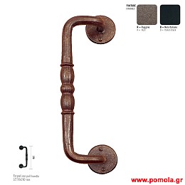 011 Λαβη εξωπορτας Σφυριλατη ΙΤΑΛΙΑΣ frgt