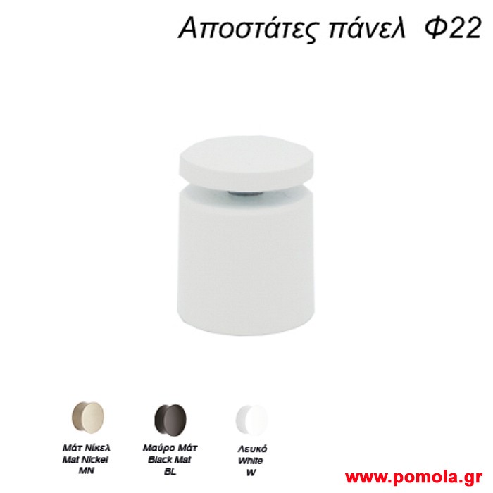070 Αποστατης πανελ φ22 λευκο knmds