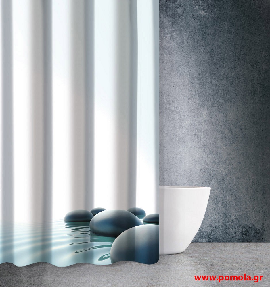 695 Κουρτίνα μπάνιου με εκτύπωση