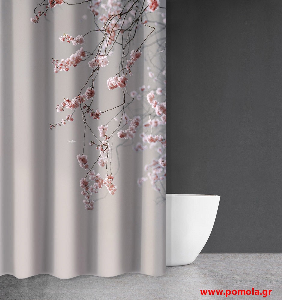 693 Κουρτίνα μπάνιου με εκτύπωση