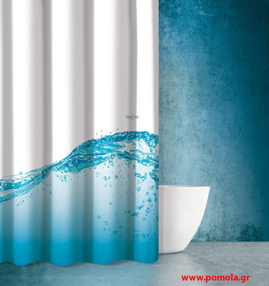 685 Κουρτίνα μπάνιου με εκτύπωση