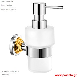 010 Ντισπενσερ τοιχου επιτοιχιο Χρωμιο Χρυσο