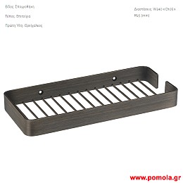 014 Σπογγοθηκη επιτοιχια μπρονζε σκουρο ματ