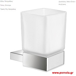 001 Ποτηροθηκη επιτοιχια χρωμιο