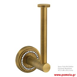 008 Χαρτοθηκη εφεδρικη μπρονζε επιτοιχια με στρας