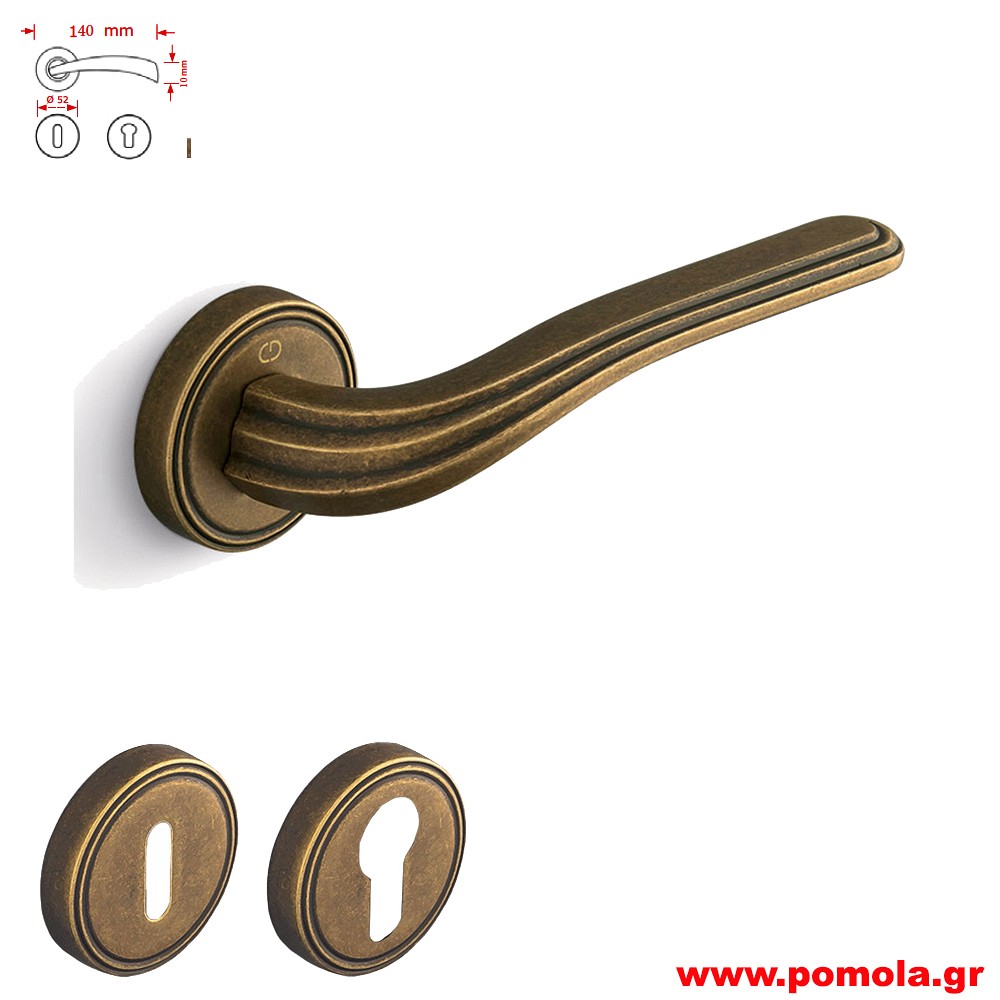 2198 Πομολο πορτας αντικε μπρονζε zbls