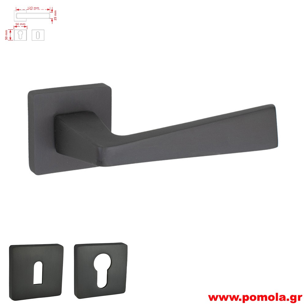 045 Πομολο πορτας ανθρακι zbls