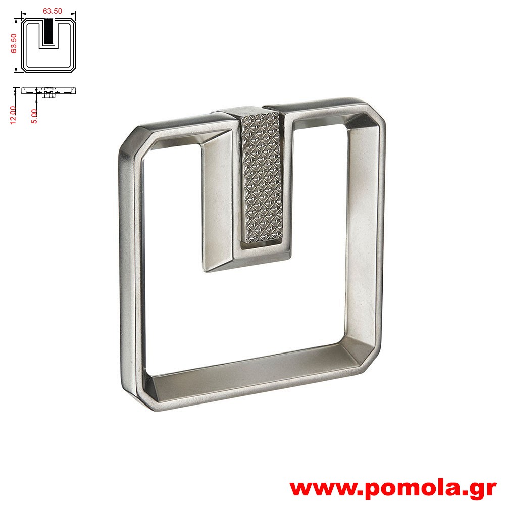 189 Πομολακι κουζινας ντουλαπας ή επιπλου νικελ ματ zbls