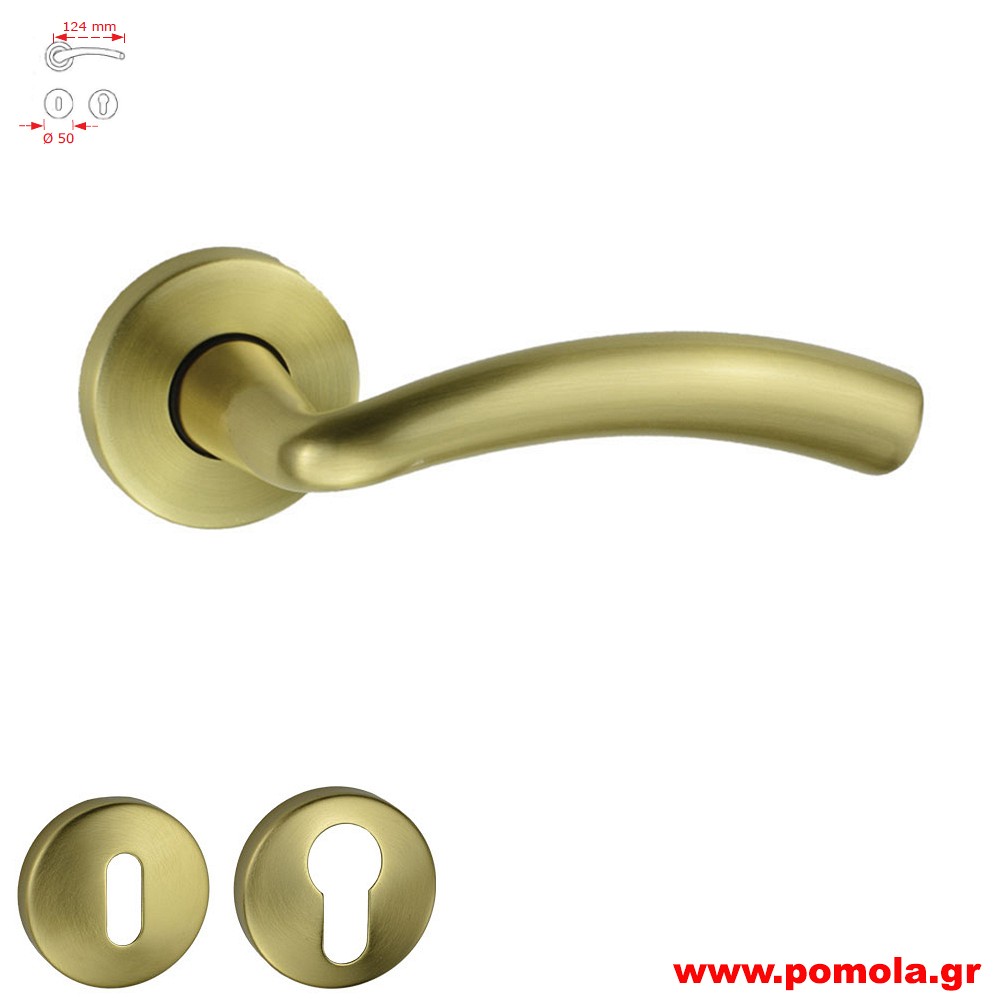 137 Πομολο πορτας χρυσο ματ zbls