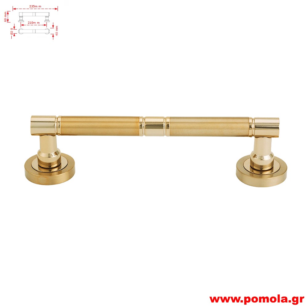 1173 Λαβή εξώπορτας ορο ματ ορο zbls