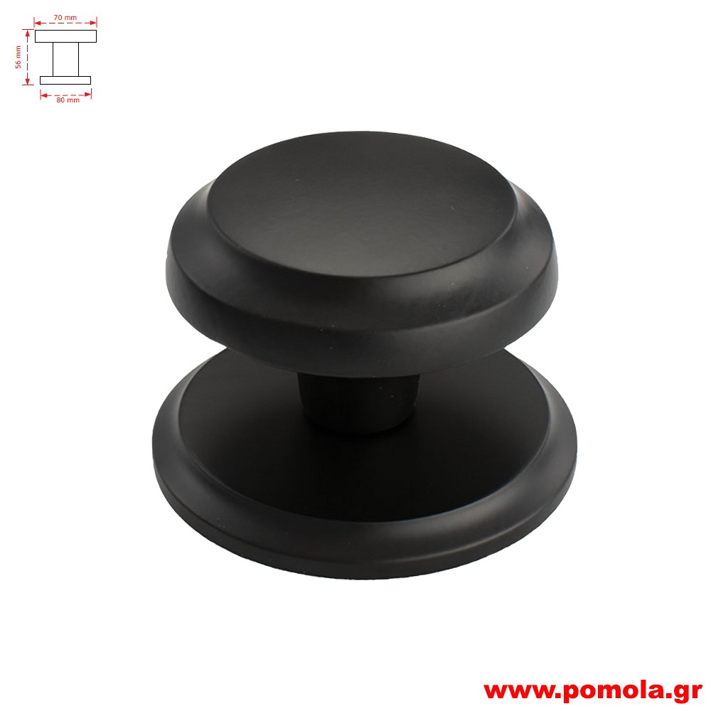 1181 Μπουλ Εξωπορτας μαυρο ματ zbls