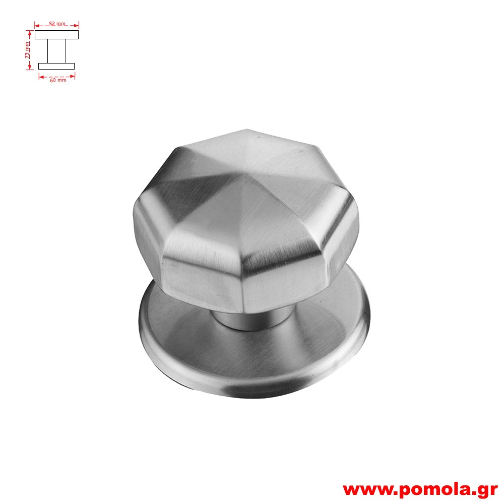 1196 Μπουλ Εξωπορτας νικελ ματ zbls