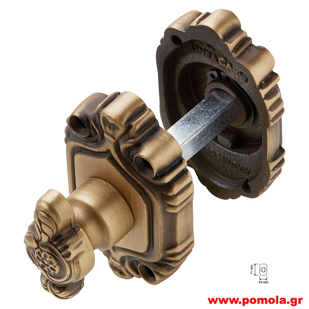 002 Επιστόμιο πόρτας μπάνιου, κλείστρο wc ΙΤΑΛΙΑΣ