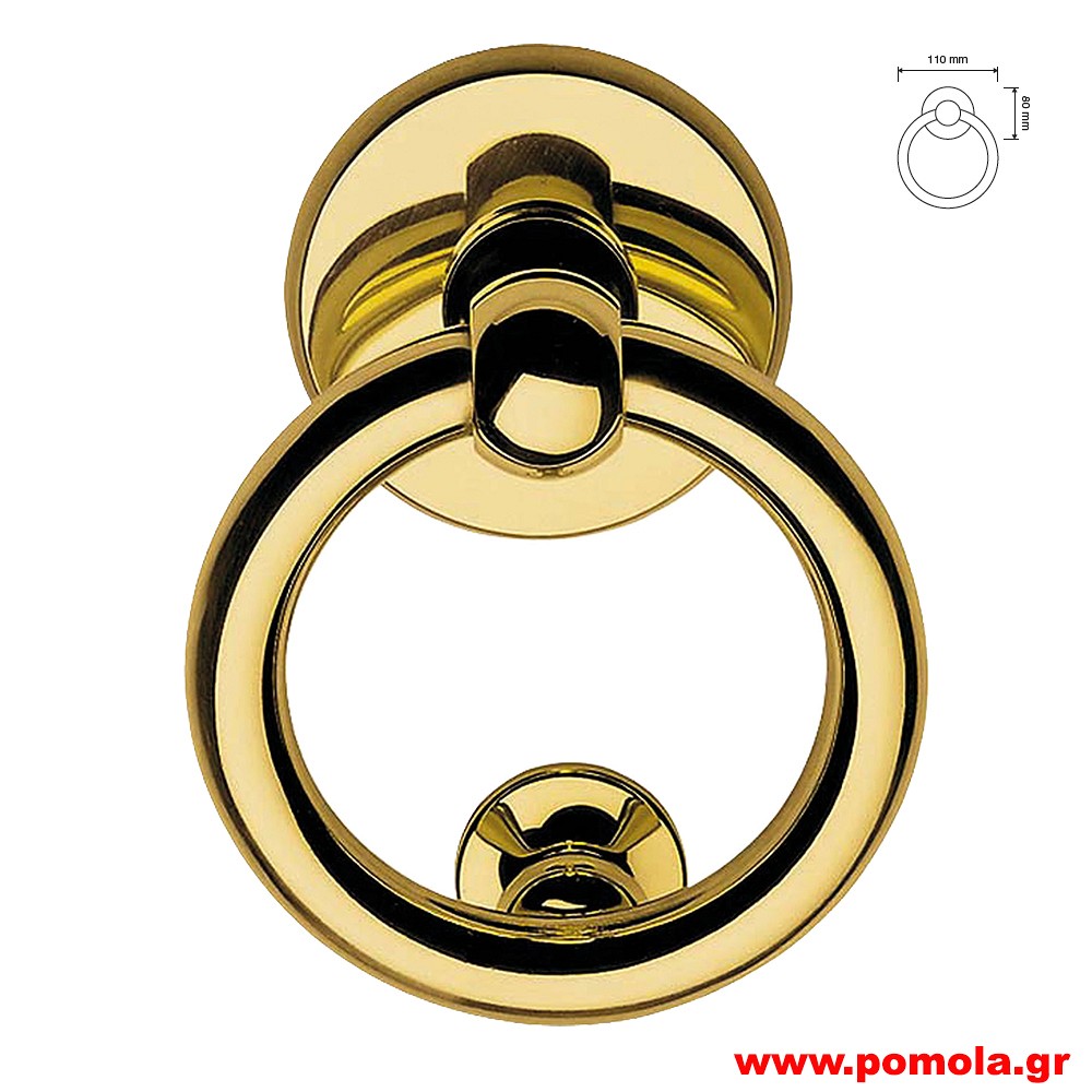 002 Ρόπτρο πόρτας ΙΤΑΛΙΑΣ GOLD