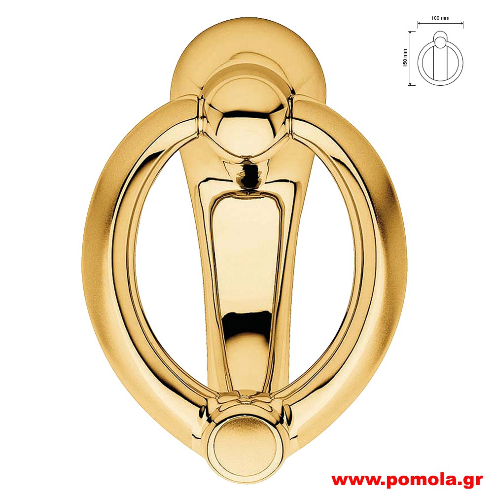 005 Ρόπτρο πόρτας ΙΤΑΛΙΑΣ GOLD