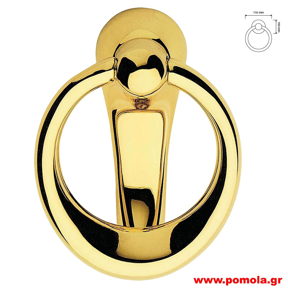 009 Ρόπτρο πόρτας ΙΤΑΛΙΑΣ GOLD