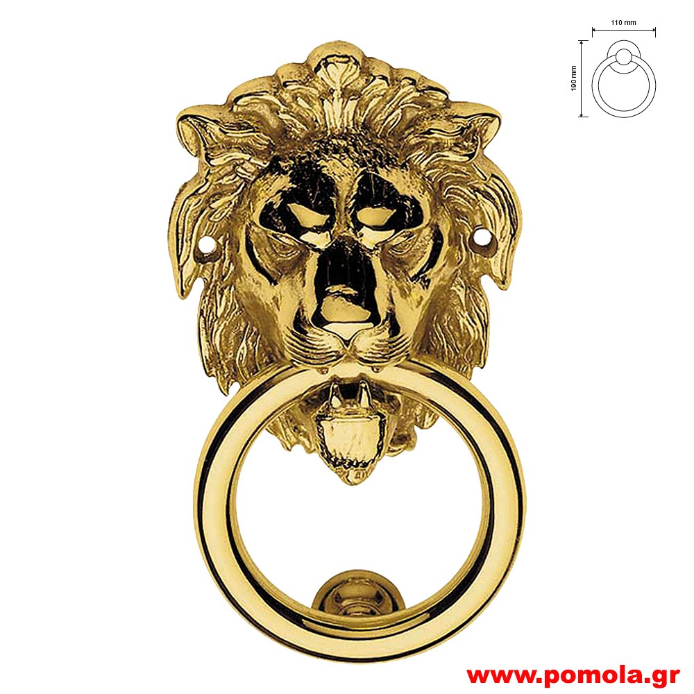 011 Ρόπτρο πόρτας ΙΤΑΛΙΑΣ GOLD