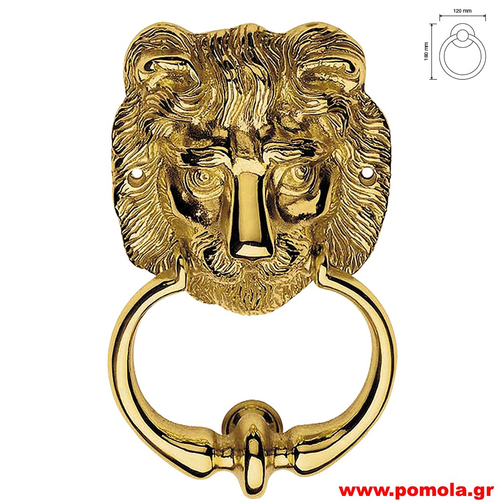 012 Ρόπτρο πόρτας ΙΤΑΛΙΑΣ GOLD