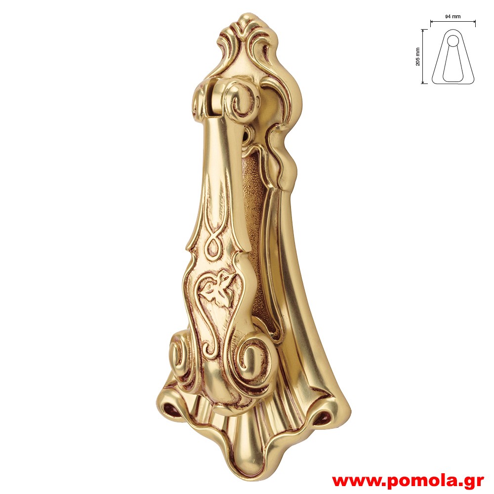 013 Ρόπτρο πόρτας ΙΤΑΛΙΑΣ GOLD