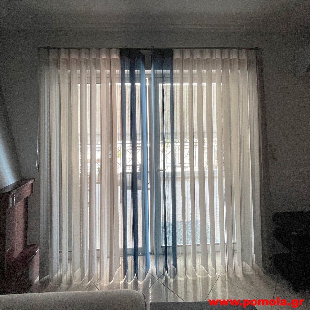 964 Σκιαση με  υφασματινες καθετες περσιδες
