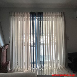 964 Σκιαση με  υφασματινες καθετες περσιδες