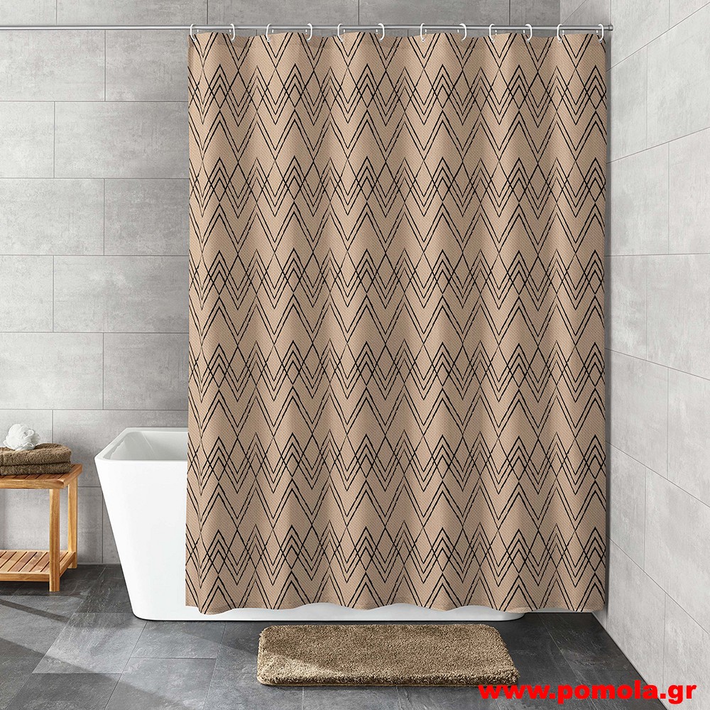 846 Κουρτίνα μπάνιου υφασμάτινη tx