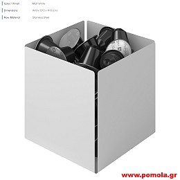 038 Θήκη για κάψουλες σε χρώμα λευκό ματ prntz