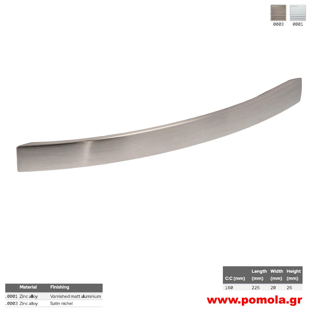 046 Λαβίτσα κουζίνας, ντουλάπας, επίπλου, ΙΤΑΛΙΑΣ