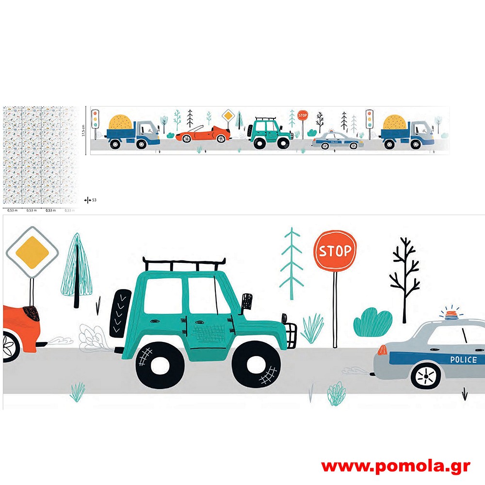 276 Ταπετσαρία τοίχου παιδική kdswll zrv