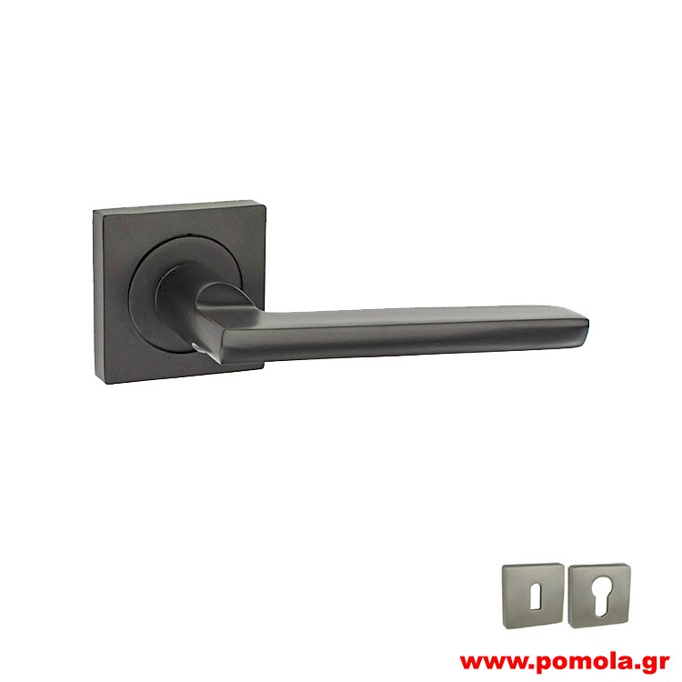 179 Πόμολο πόρτας μαύρο ματ zbls