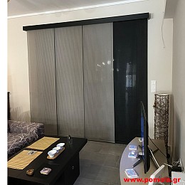 1106 Σκίαση με πάνελ μεσα σε τετράγωνη κορνίζα