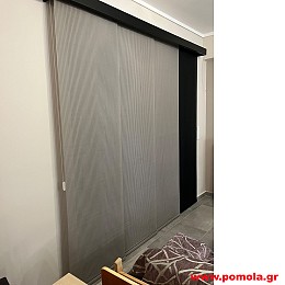 1110 Σκίαση με πάνελ μεσα σε τετράγωνη κορνίζα